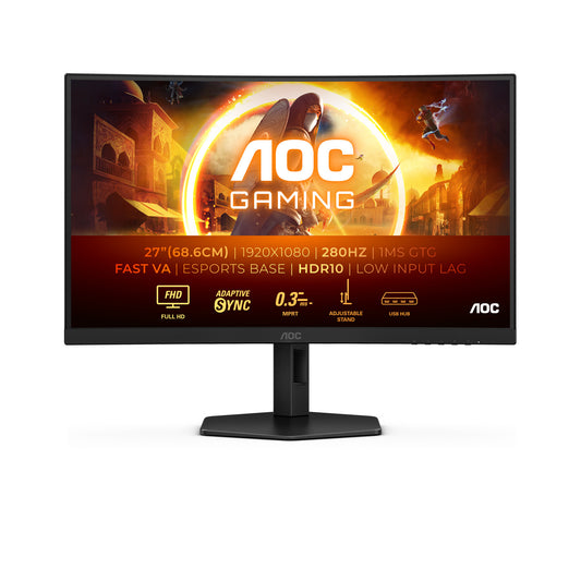AOC G4 C27G4ZXU platta pc-skärmar 68,6 cm (27") 1920 x 1080 pixlar Full HD LED Svart