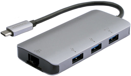 Prokord UTC-C3UE-AL dockningsstationer för bärbara datorer USB 3.2 Gen 1 (3.1 Gen 1) Type-C Silver