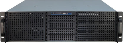Inter-Tech 3U-30248 Ställning Svart, Rostfritt stål