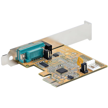 StarTech.com PCI Express Seriellt kort, PCIe till RS232 (DB9) seriellt gränssnittskort, PC seriellt kort med 16C1050 UART, standard- eller lågprofilfästen, COM-retention, Windows och Linux