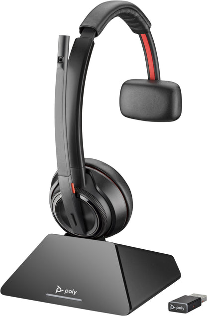 Poly Savi 8210 Monoauralt DECT 1880–1900 MHz överst +laddningshållare