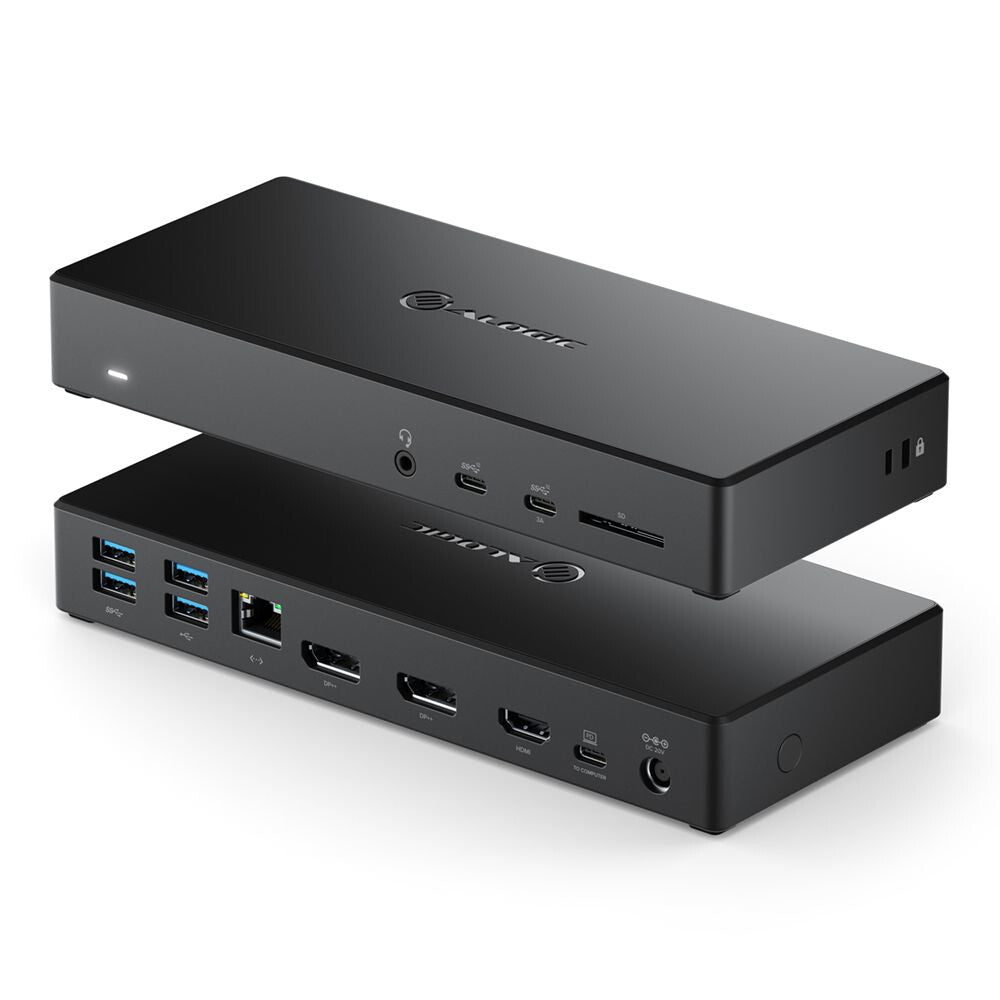 ALOGIC DUCMA3 dockningsstationer för bärbara datorer Kabel USB 3.2 Gen 1 (3.1 Gen 1) Type-C Svart