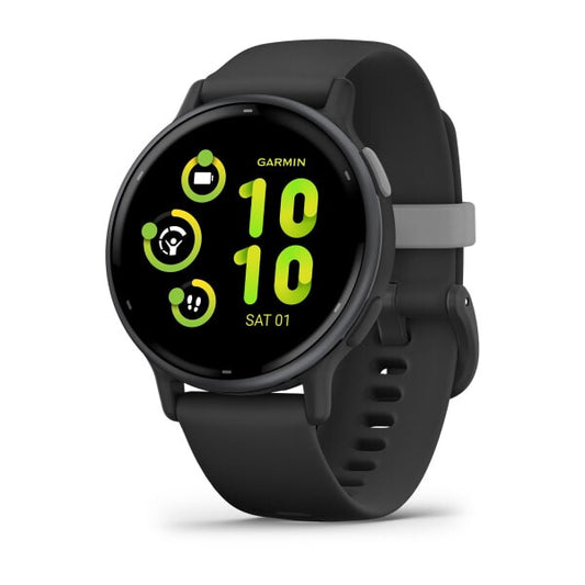Garmin Vivoactive 5 3,05 cm (1.2") AMOLED 42 mm Digital 390 x 390 pixlar Pekskärm Svart Wi-Fi GPS