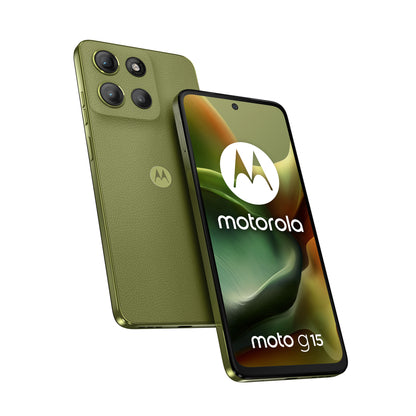 Motorola moto g15 17,1 cm (6.72") Dubbla SIM-kort Android 15 4G USB Type-C 4 GB 128 GB 5200 mAh Grön