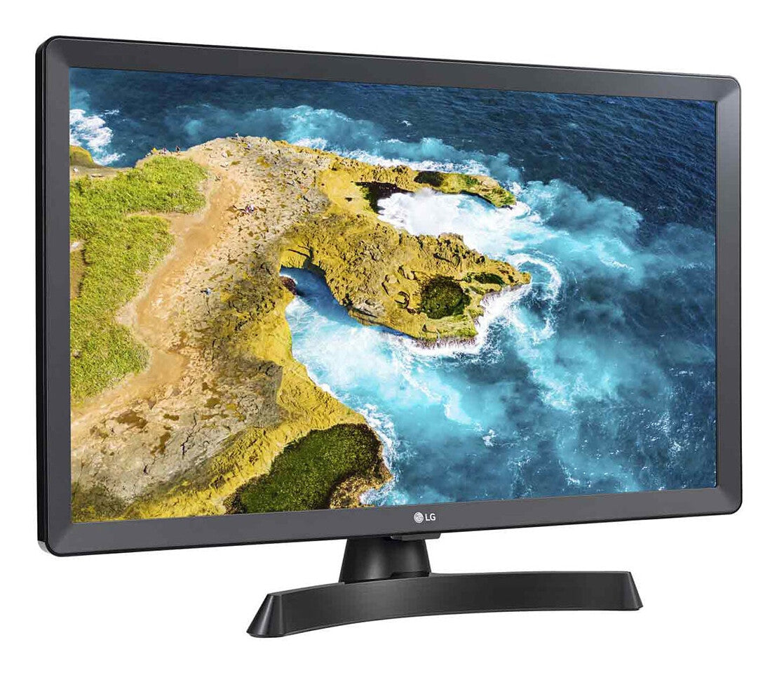 LG HD 24TQ510S-PZ TV-apparat 59,9 cm (23.6") Smart-TV Wi-Fi Svart, Grå 250 cd/m²