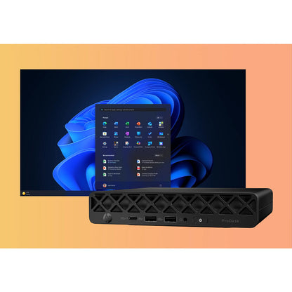 HP ProDesk 4 Mini G1i Intel Core Ultra 5 225T 16 GB DDR5-SDRAM 512 GB SSD Windows 11 Pro Mini PC Mini-PC AI PC Svart