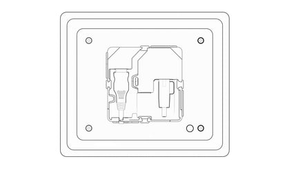 Humly HUM1001 skärm för mötesrum 20,3 cm (8") 1024 x 768 pixlar LCD 802.11a, 802.11b, 802.11g, Wi-Fi 4 (802.11n) Svart Akrylnitrilbutadienstyren (ABS) Bluetooth