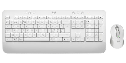 Logitech 920-011038 tangentbord Mus inkluderad Kontor Bluetooth QWERTY Nordic Vit