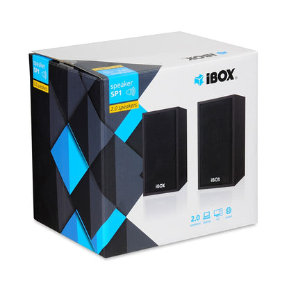 iBox IGLSP1B högtalare 2-vägs Svart Kabel 10 W