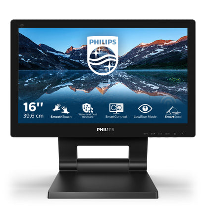 Philips 162B9T/00 platta pc-skärmar 39,6 cm (15.6") 1366 x 768 pixlar HD LCD Pekskärm Svart