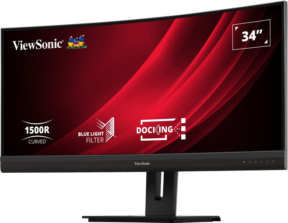 Viewsonic VG3456C platta pc-skärmar 86,4 cm (34") 3440 x 1440 pixlar UltraWide Quad HD LED Svart