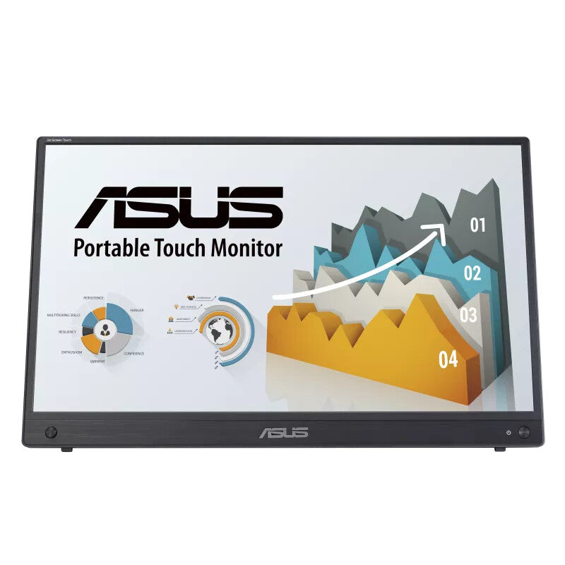 ASUS ZenScreen MB16AMTR platta pc-skärmar 39,6 cm (15.6") 1920 x 1080 pixlar Full HD LCD Pekskärm Svart