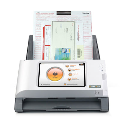 Plustek eScan A350 Essential ADF-skanner 600 x 600 DPI A4 Svart, Vit