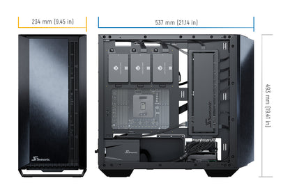 Seasonic SYNCRO Q704 + DGC-750W Midi Tower Svart