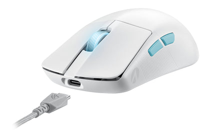 ASUS ROG Harpe Ace Aim Lab Edition datormöss Spela Ambidextrous RF Wireless + Bluetooth + USB Type-C Optomekanisk 36000 DPI