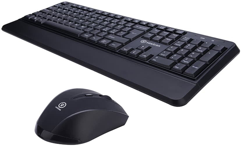 Voxicon DMK-201WLH# tangentbord Mus inkluderad Universal RF Trådlös QWERTY Nordic Svart