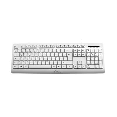MediaRange MROS110 tangentbord Kontor USB QWERTZ tyska Vit