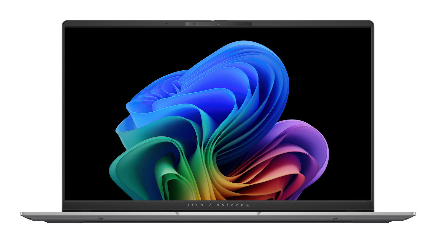 ASUS Vivobook S 15 OLED S5507QA-MA001W Qualcomm Snapdragon X1E-78-100 Bärbar dator 39,6 cm (15.6") 3K 32 GB LPDDR5x-SDRAM 1 TB SSD Wi-Fi 7 (802.11be) Windows 11 Home Silver