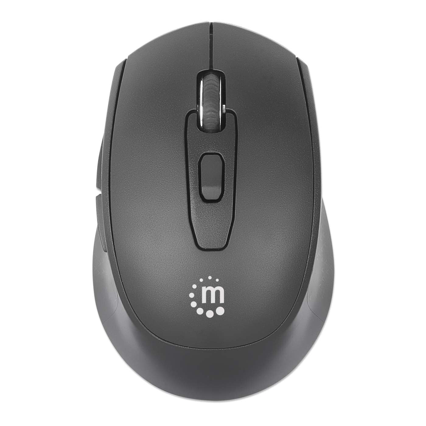 Manhattan 190343 datormöss Universal Ambidextrous RF Trådlös Optisk 1600 DPI