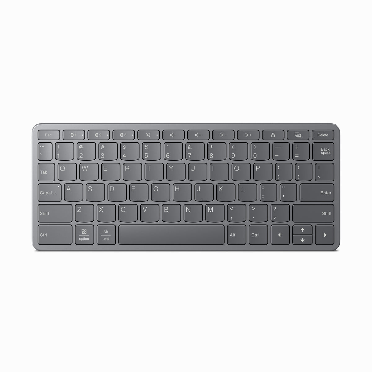 Lenovo ZG38C05820 tangentbord Universal USB + Bluetooth QWERTY Engelska (USA) Grå