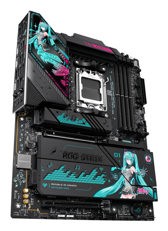 ASUS ROG STRIX X870E-H GAMING WIFI7 HATSUNE MIKU EDITION AMD X870E AM5-sockel ATX