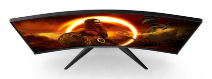 AOC G2 C32G2ZE/BK platta pc-skärmar 80 cm (31.5") 1920 x 1080 pixlar Full HD LED Svart, Röd