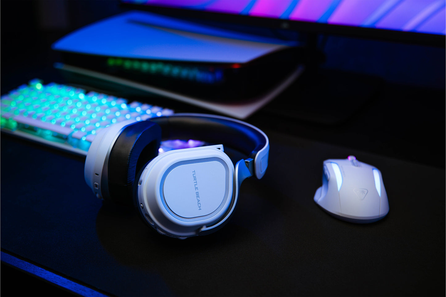 Turtle Beach Stealth 700 Headset Kabel Huvudband Spela Bluetooth Grå, Vit