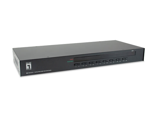 LevelOne KVM-3216 KVM-switchar Rackmontering Svart