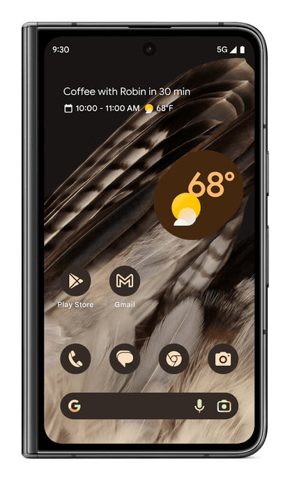 Google Pixel Fold 19,3 cm (7.6") Dubbla SIM-kort 5G USB Type-C 12 GB 256 GB 4821 mAh Svart