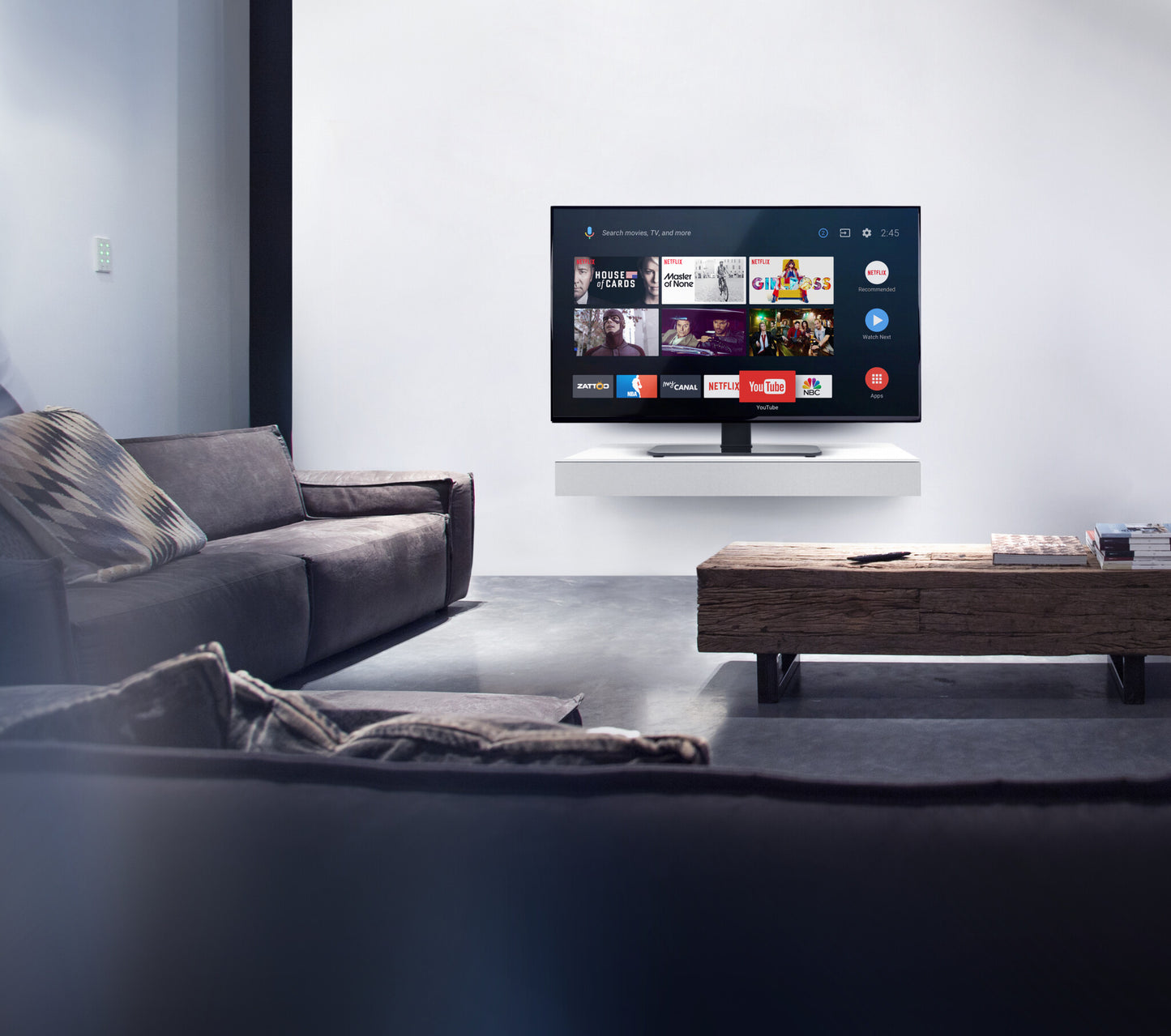 One For All Ultra Slim Line smart tv-stativ för bord (WM2470)