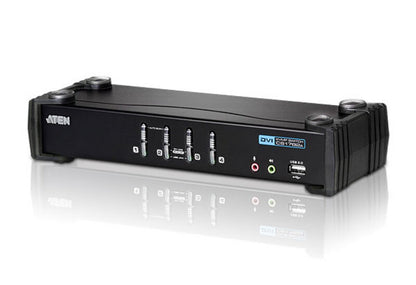 ATEN USB DVI/Audio KVMP™-switch med 4 portar
