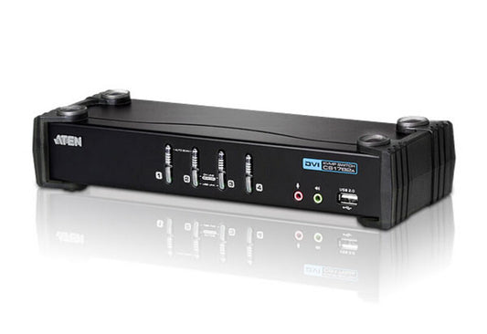 ATEN USB DVI/Audio KVMP™-switch med 4 portar
