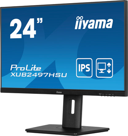 iiyama XUB2497HSU-B2 platta pc-skärmar 60,5 cm (23.8") 1920 x 1080 pixlar Full HD LED Svart