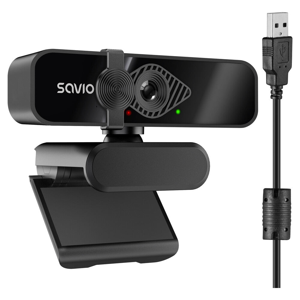 Savio CAK-06 webbkameror 3840 x 2160 pixlar USB Svart