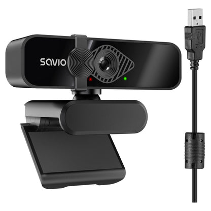 Savio CAK-06 webbkameror 3840 x 2160 pixlar USB Svart