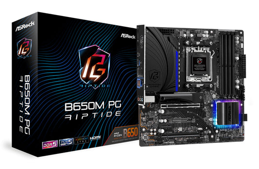 Asrock B650M PG Riptide AMD B650 AM5-sockel micro ATX