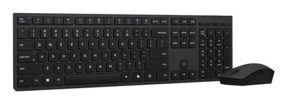 Lenovo 4X31R64323 tangentbord Mus inkluderad Kontor Trådlös RF + Bluetooth Dansk Svart