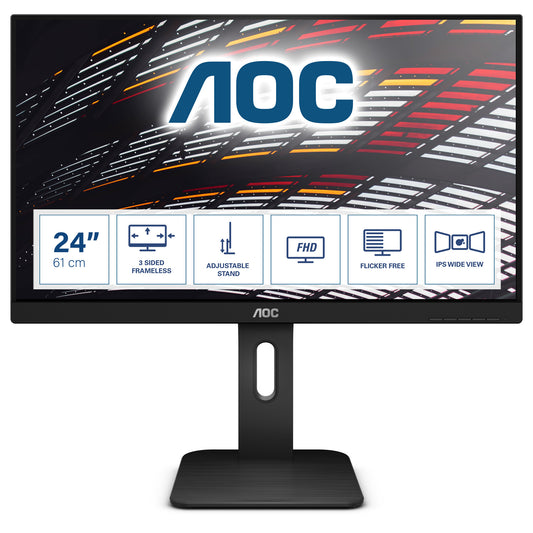 AOC P1 X24P1 platta pc-skärmar 61 cm (24") 1920 x 1200 pixlar WUXGA LED Svart
