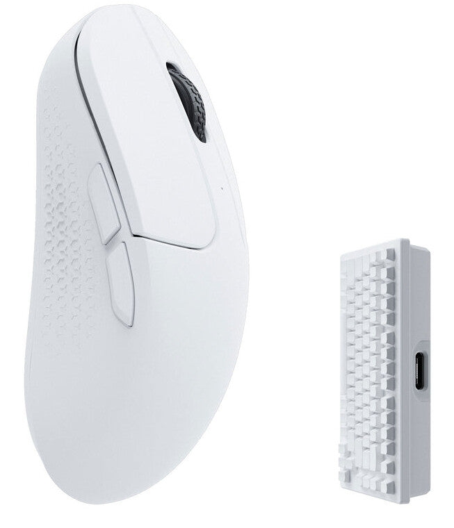Keychron M3M-A5 datormöss Spela högerhand RF Wireless + Bluetooth + USB Type-C 26000 DPI