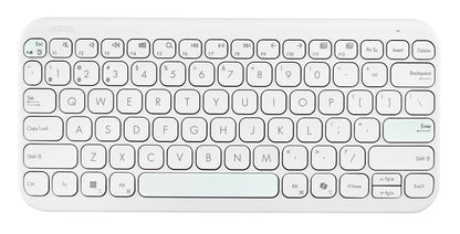 ASUS Marshmallow Keyboard KW100 tangentbord Hem Bluetooth QWERTZ tyska Vit