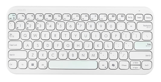 ASUS Marshmallow Keyboard KW100 tangentbord Hem Bluetooth QWERTZ tyska Vit