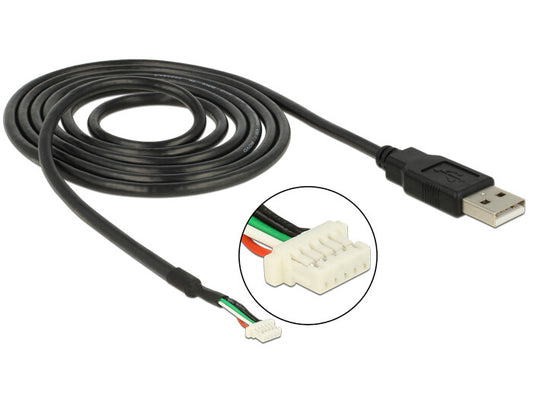 DeLOCK 95986 kamerakablar 1,5 m Svart