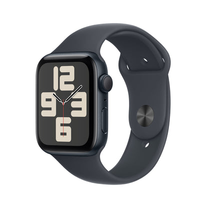 Apple Watch SE OLED 44 mm Digital 368 x 448 pixlar Pekskärm Svart Wi-Fi GPS