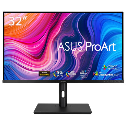 ASUS ProArt PA328CGV platta pc-skärmar 81,3 cm (32") 2560 x 1440 pixlar Wide Quad HD Svart