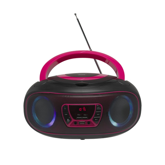 Denver TCL-212BT PINK Bärbar CD-spelare Svart, Rosa