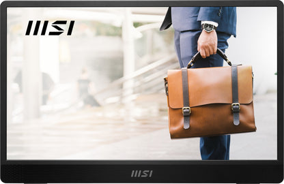 MSI PRO MP161 E2U bärbar tv-apparat och monitor Bärbara monitor Svart 39,6 cm (15.6") LED 1920 x 1080 pixlar