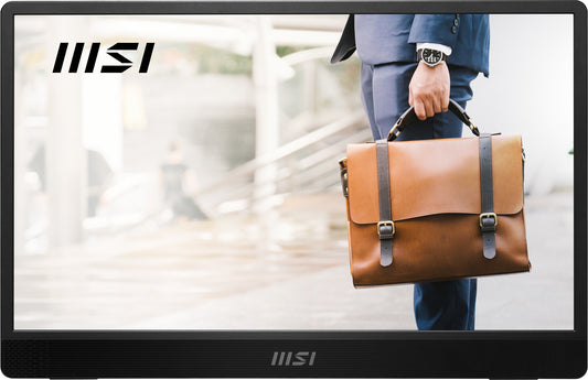 MSI PRO MP161 E2U bärbar tv-apparat och monitor Bärbara monitor Svart 39,6 cm (15.6") LED 1920 x 1080 pixlar