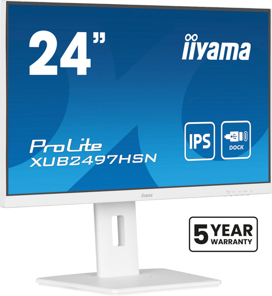 iiyama ProLite XUB2497HSN-W2 platta pc-skärmar 60,5 cm (23.8") 1920 x 1080 pixlar Full HD LED Vit