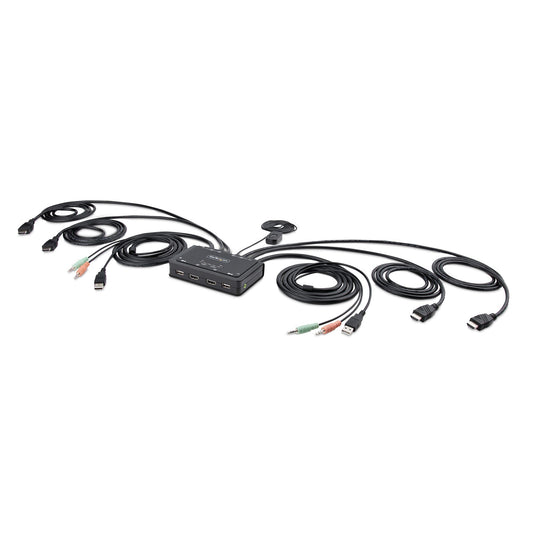 StarTech.com C2-DH46-UA2-CBL-KVM KVM-switchar Svart