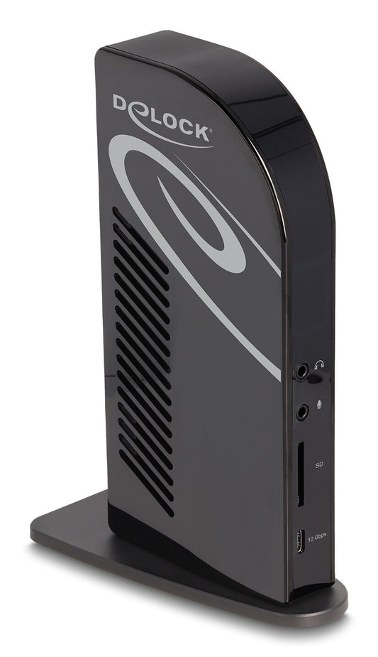 DeLOCK 88051 dockningsstationer för bärbara datorer Dockning USB 3.2 Gen 2 (3.1 Gen 2) Type-C Svart